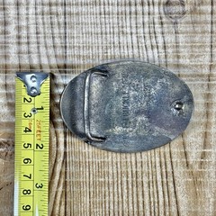 Vintage 1.5&Prime; JEEP Solid Bronze 4×4 Inc Belt Buckle Brass Santa Rosa California