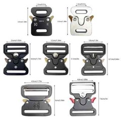 Quick Release Buckle Tactical Belt Buckle Set Zinc Metal Male Belt Silver Buckle