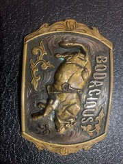New Mens Vintage Belt Buckle Mining JEFFREY 1028 3D Graphic 80’s Collectible