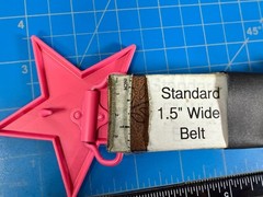 Pink Girlie Star Shaped Cutout Kids Women&rsquo;s Fun Bright Large Belt Buckle