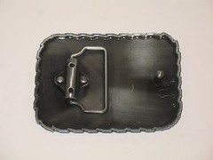 Black Gadsden Don’t Tread on me belt buckle 2 pistols Second Amendment 1789
