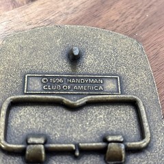 Vintage Handy Man Club Of America LIFE MEMBER Belt Buckle