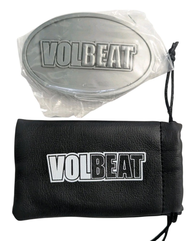 Volbeat Belt Buckle Silver Color With Black Carry Bag VIP Swag Merch
