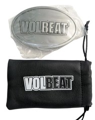 Volbeat Belt Buckle Silver Color With Black Carry Bag VIP Swag Merch