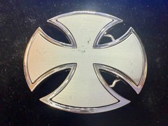 Maltese Celtic Iron Cross Gothic Punk Biker Silver Color Cutout Belt Buckle