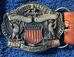 200th Anniversary of the Constitution Buckle And Belt -Great American Buckle Co