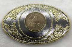 2013 Commemorative Mint Sacagawea Native American Dollar Coin Belt Buckle