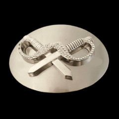 Belt Buckle Pirates Cross Swords Knives Daggers Cool Rhinestones Belts Buckles