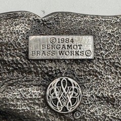 Vintage 1984 Bergamot Brass Works Steam Train Locomotive Belt Buckle U-149 USA