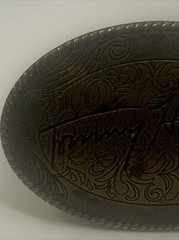 Vintage Brass Tommy Hilfiger Belt Buckle 3 1/4&Prime; x 2 1/4&Prime;