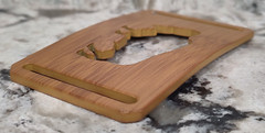 GRIP6 BELT BUCKLE – BISON / AMERICAN BUFFALO – BAMBOO WOOD LOOK – 1.5 INCH WIDE
