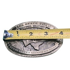 Texas Skeet Shooters Association Belt Buckle Silver 2000
