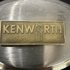 Vintage Kenworth Trucks Logo Belt Buckle Western Trucker Style