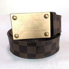 Louis Vuitton Pre-Owned Damier Sainteur Belt Gold 95Cm 5