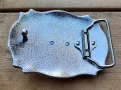 NEW COWBOY BOOTS SPUR SHOES SHINE SILVER WESTERN RODEO BELT BUCKLE