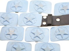 Belt buckle star belt fasteners removable buckle for leather belt 4 cm gs19