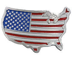 New Men Women American US Country United State Map Belt Buckle Western Cowboy