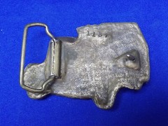 Lot of 3 Vintage Brass & 1 Mixed Alloys Truck & Tractor Themed Belt Buckles