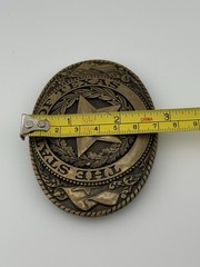 Tony Lama Collection The State of Texas Lone Star Solid Brass Belt Buckle