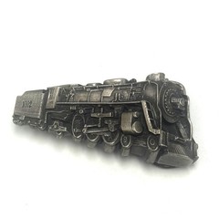 Vintage 1978 Bergamot Brass Works Steam Locomotive Train Belt Buckle 1002 USA