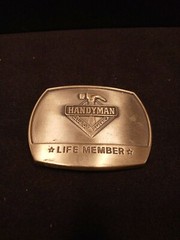 Handyman Club Of America Life Member Belt Buckle 1996