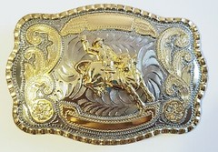Belt Buckle Men Big Cowboy Western Bull Ride Rodeo Animal 5.5&Prime; x 4&Prime; 1.5&Prime; belt