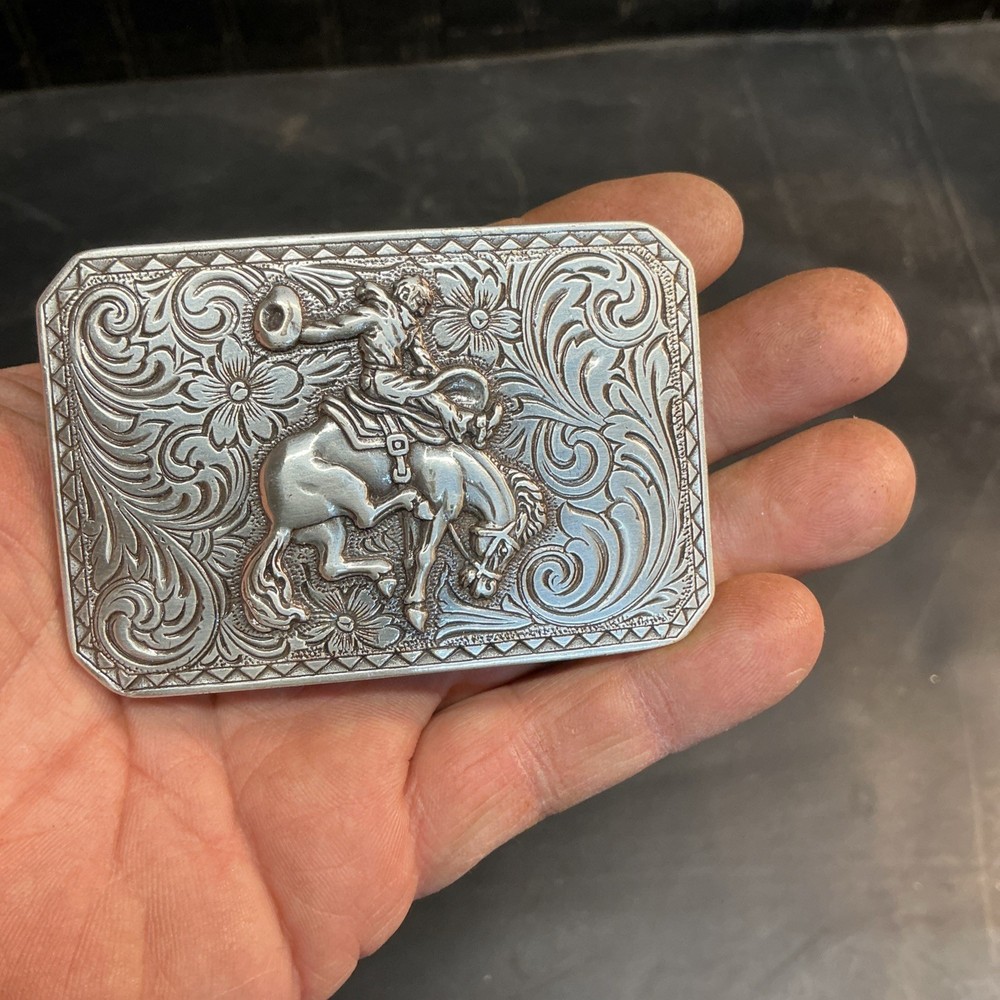 Western Rodeo Rider Metal Belt Buckle Free Shipping