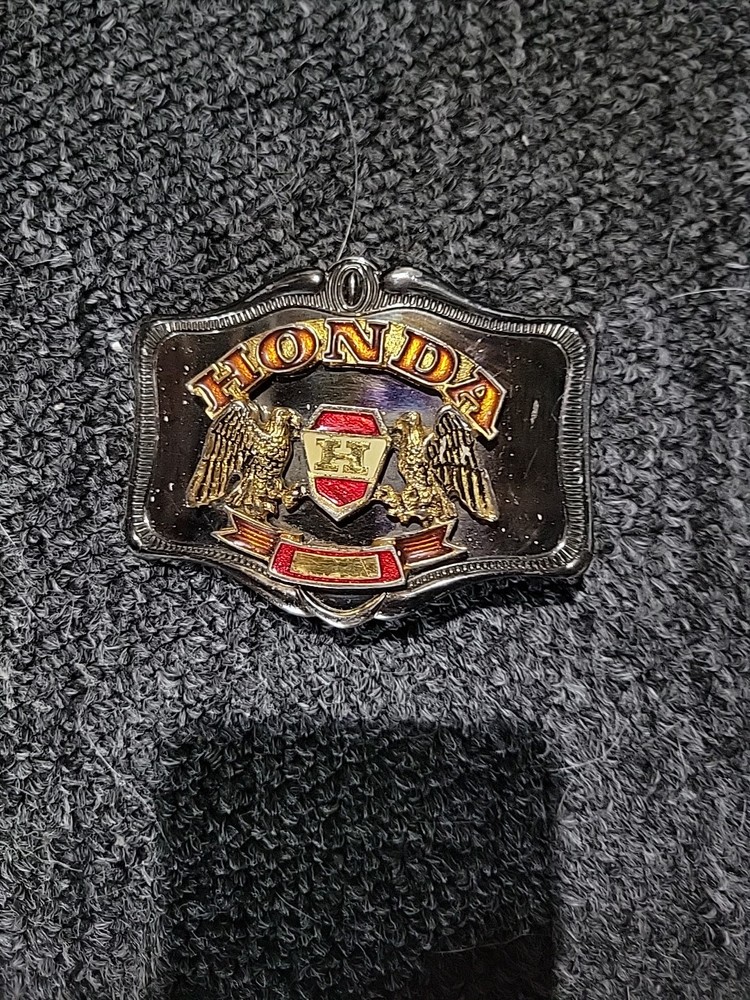 Vintage 1978 Honda Motorcycle Double Eagle Belt Buckle Made by AHM