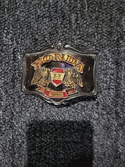 Vintage 1978 Honda Motorcycle Double Eagle Belt Buckle Made by AHM