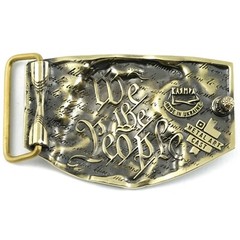 Bald eagle belt buckle, bird of prey solid brass belt buckle for men and women