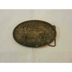 Vintage Bronze/Brass Yellow Cab Co Belt Buckle – Made in England