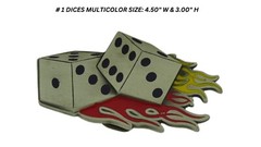 Lucky Dice Las Vegas Raiders Casino Bikers Truckers Western Cowboy Belt buckles
