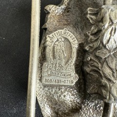 Vintage 90s Arroyo Grande Firefighters Belt Buckle 3&Prime; Limited Edition Made USA
