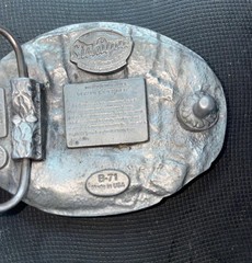 VFW Life Member Belt Buckle 1987 Siskiyou Buckle Co B71 Williams OR USA Vintage