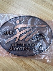 NRA / Vintage Belt Buckle US Shooting Team 1995 Pan American Games