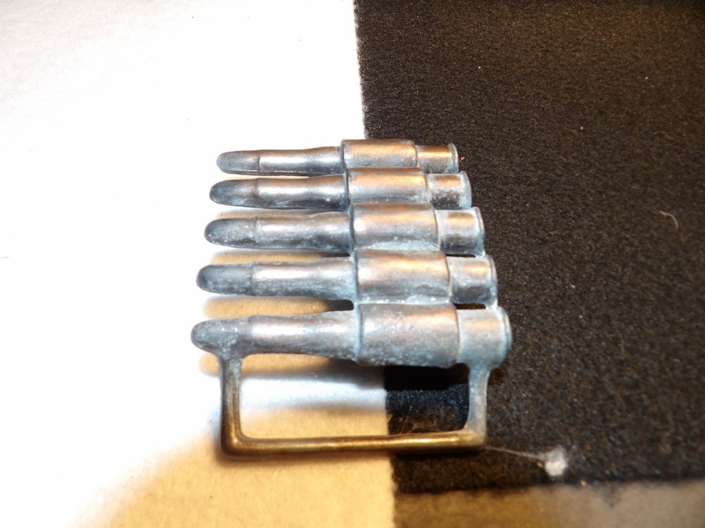 Belt Buckle Rifle Bullets – Outdoorsman 5 bullet – Faux