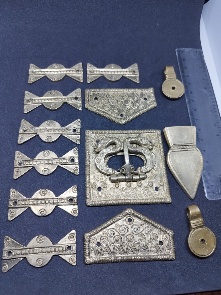 Handmade Roman belt elements