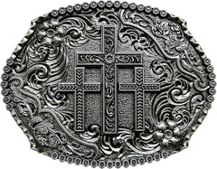 Religious Cross Western Belt Buckles,Cowboy Belt Buckle Cowgirl Faith BeltBuckle