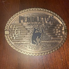 Pendleton Whisky Gold Belt Buckle Montana Silversmiths 2026 Edition NWOT #J4458