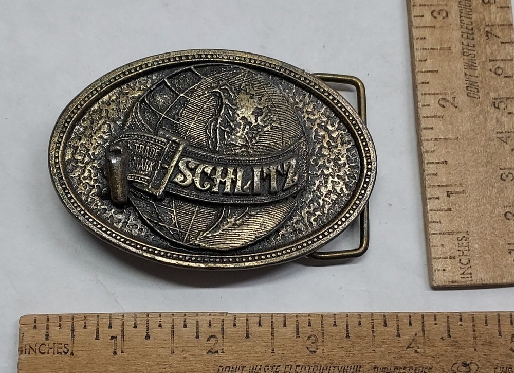 SCHLITZ – trade mark – beer – belt BUCKLE – listing #6791