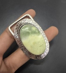 Variscite Gemstone 925 Sterling Silver Handmade Belt Buckles Vintage Gift For