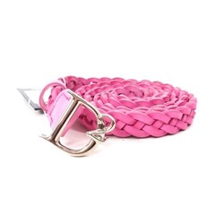 Dsquared 22Aw Logo Buckle Mesh Leather Belt Braided 80