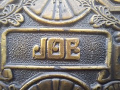 Vintage Oden Inc Personalized Solid Brass Belt Buckle Says « JOE »