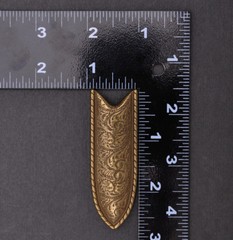 Vintage Copper Western Flower Engraved Cowboy Belt Pin buckle For 1&Prime; Belt Strap