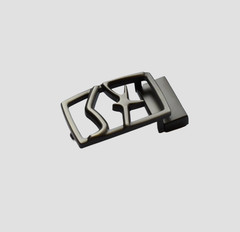 Salvatore Ferragamo Men&rsquo;s Gunmetal Grey Belt Buckle (Fits Belt Width1.38in)