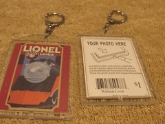 Lot of 2 Lionel Model Trains Lines Photo Keychains