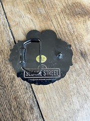 Belt Buckle: Blue Enamel Sesame Street Cookie Monster 2010 4 inch