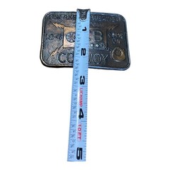 Vintage Brass Belt Buckle Trucker CB 10-4 Convoy Breaker Breaker Come On