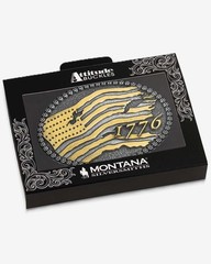 Montana Silversmiths 1776 Tattered Flag Belt Buckle – A1102P