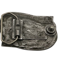 Vintage 1994 Brew City Collectibles The Turkey Hunter Belt Buckle Silver Tone